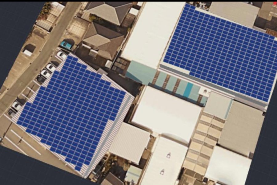 屋根置き型太陽光発電所